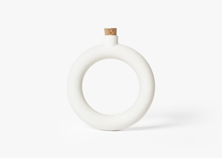 Areaware White Matte Flask