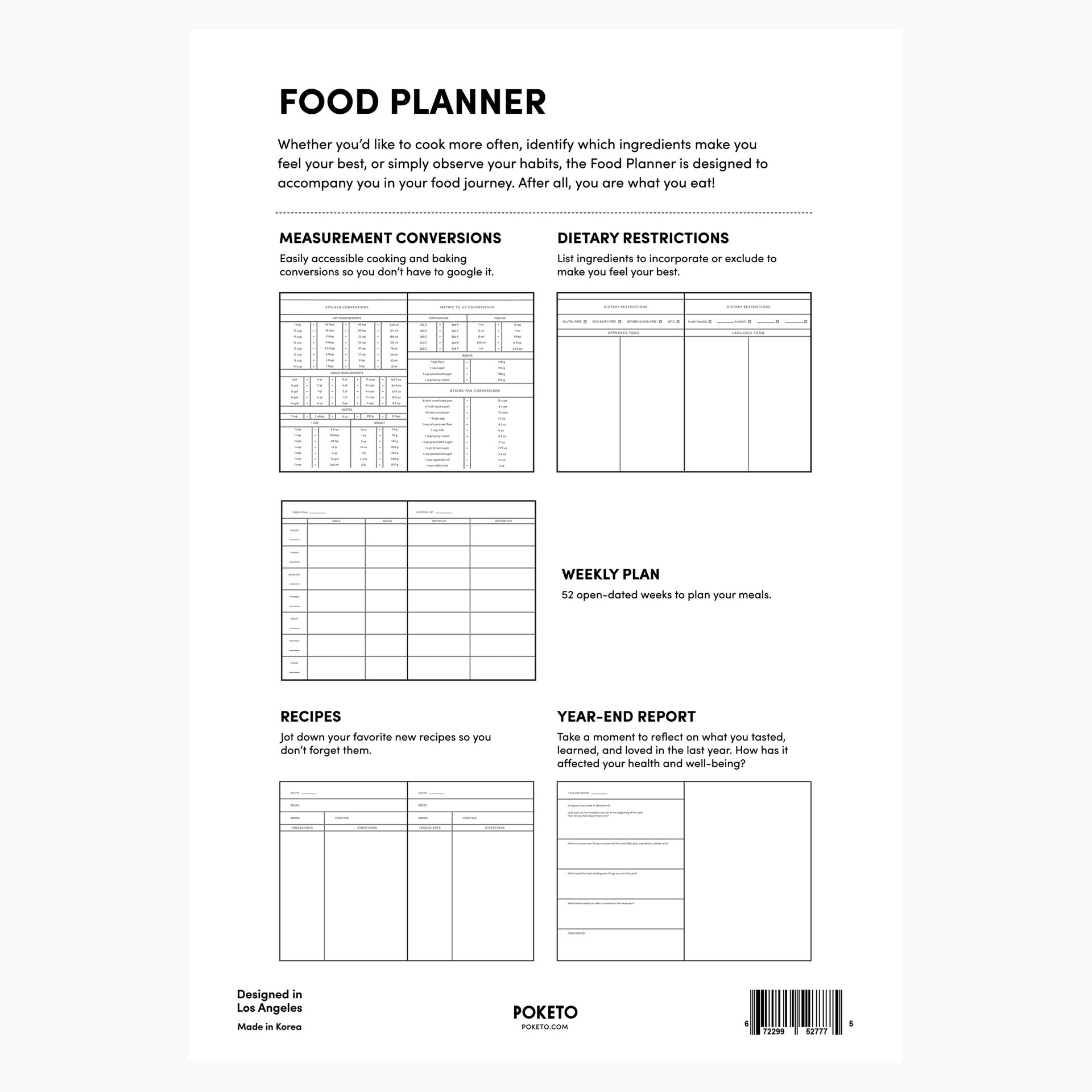Poketo Food Planner